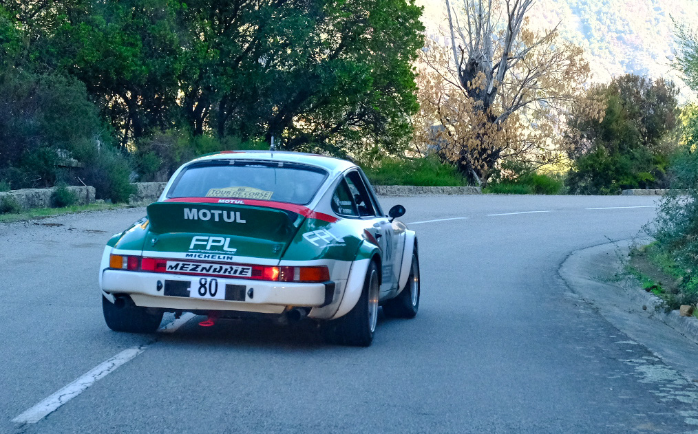 A racer in Tour de Corse