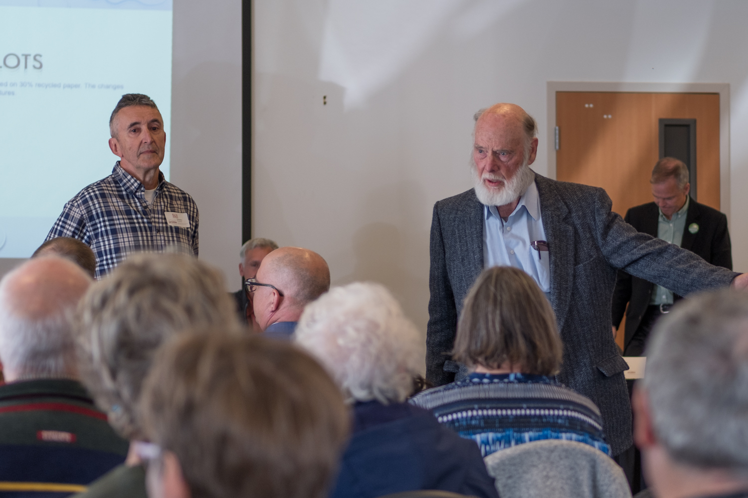 Independent MP candidate (on right)